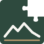 Jordan Ruckle Prints logo: a puzzle tile with a mountain and one missing piece